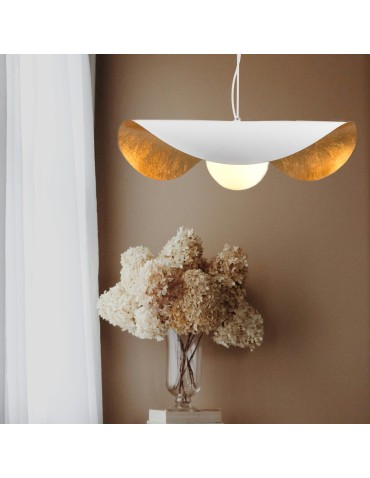 Step Into Design Lampa wisząca ENZO biało złota 60 cm ST-F22020601-D60 white - produkt 2