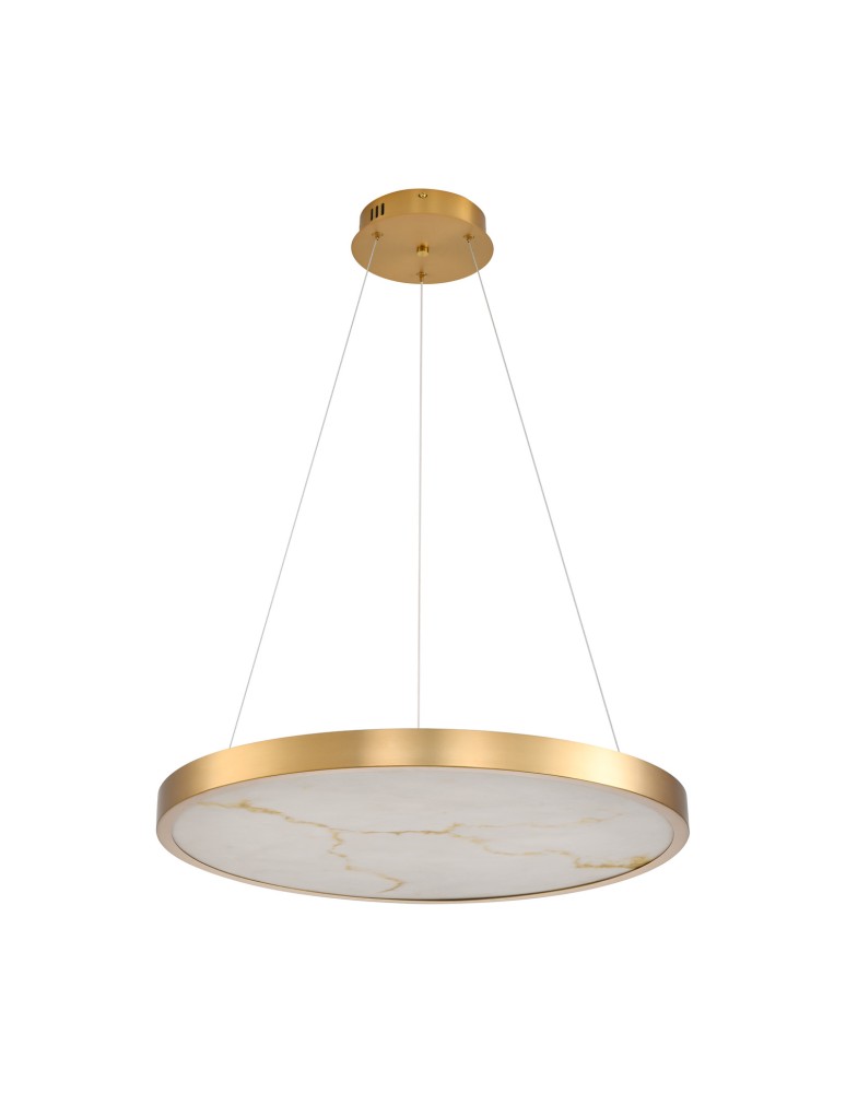 Step Into Design Lampa wisząca ALCHEMY LED złoty alabaster 60 cm ST-MD2407 Step Into Design Lampa wisząca ALCHEMY LED złoty alabaster 60 cm ST-MD2407