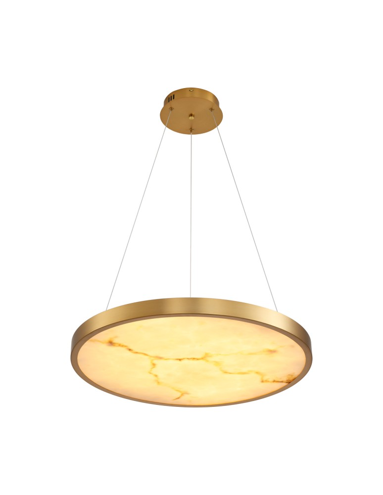 Step Into Design Lampa wisząca ALCHEMY LED złoty alabaster 60 cm ST-MD2407 Step Into Design Lampa wisząca ALCHEMY LED złoty alabaster 60 cm ST-MD2407