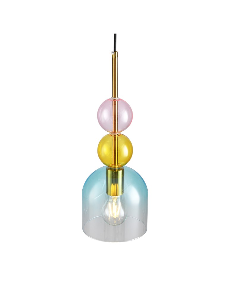 Step Into Design Lampa wisząca PASTELLO BLUE kolorowa 15 cm ST-DN345A Step Into Design Lampa wisząca PASTELLO BLUE kolorowa 15 cm ST-DN345A