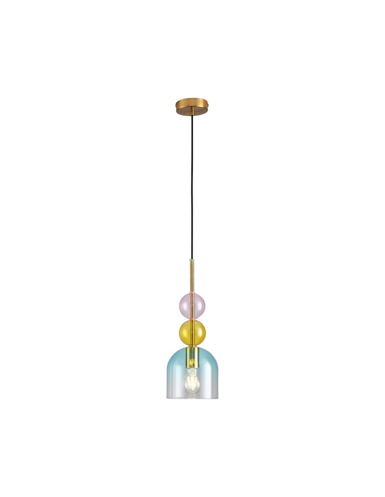 Step Into Design Lampa wisząca PASTELLO BLUE kolorowa 15 cm ST-DN345A Step Into Design Lampa wisząca PASTELLO BLUE kolorowa 15 cm ST-DN345A