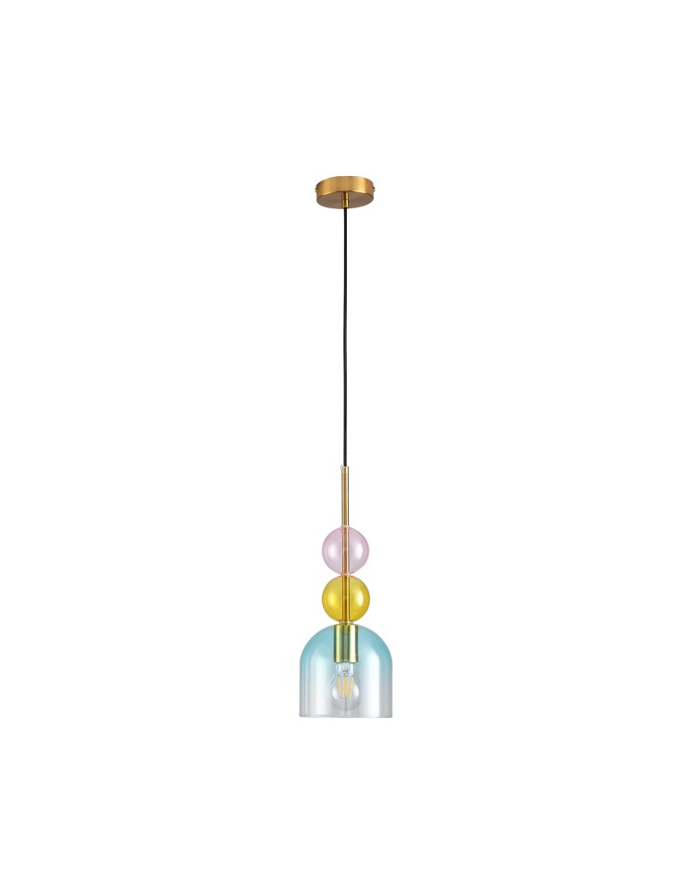 Step Into Design Lampa wisząca PASTELLO BLUE kolorowa 15 cm ST-DN345A Step Into Design Lampa wisząca PASTELLO BLUE kolorowa 15 cm ST-DN345A