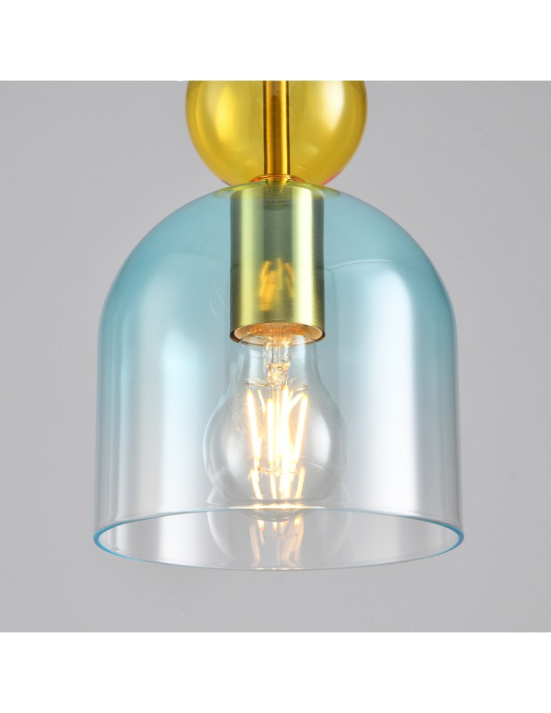 Step Into Design Lampa wisząca PASTELLO BLUE kolorowa 15 cm ST-DN345A Step Into Design Lampa wisząca PASTELLO BLUE kolorowa 15 cm ST-DN345A