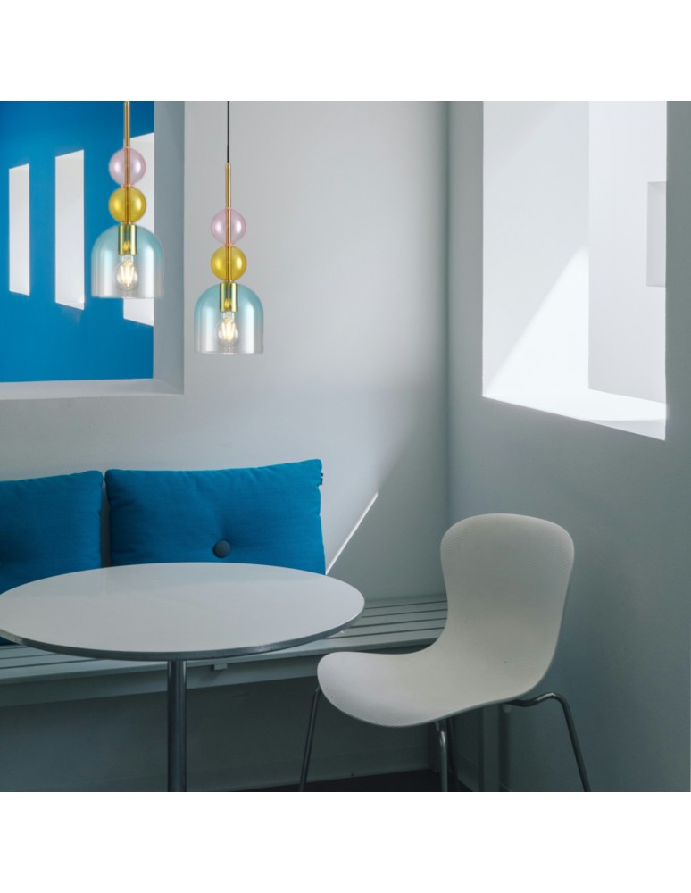 Step Into Design Lampa wisząca PASTELLO BLUE kolorowa 15 cm ST-DN345A Step Into Design Lampa wisząca PASTELLO BLUE kolorowa 15 cm ST-DN345A