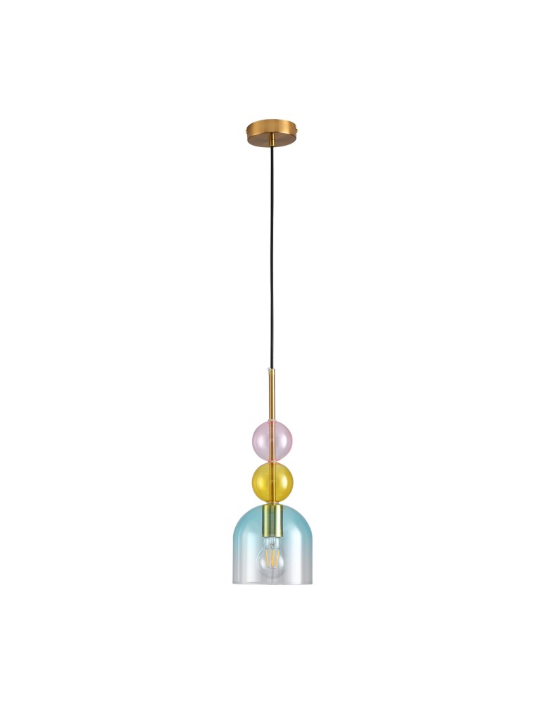Step Into Design Lampa wisząca PASTELLO BLUE kolorowa 15 cm ST-DN345A Step Into Design Lampa wisząca PASTELLO BLUE kolorowa 15 cm ST-DN345A