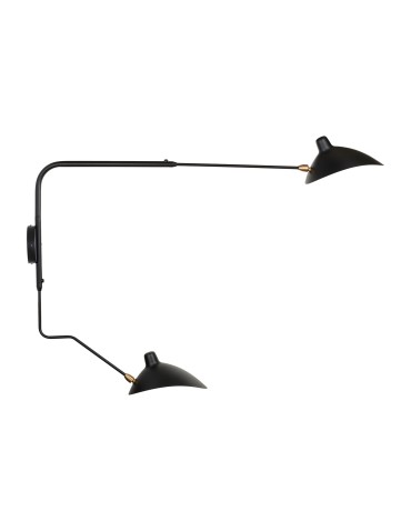 Step Into Design Lampa ścienna CRANE-2W S czarna 110 cm W8702-S