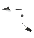 Step Into Design Lampa ścienna CRANE-2W S czarna 110 cm W8702-S Step Into Design Lampa ścienna CRANE-2W S czarna 110 cm W8702-S
