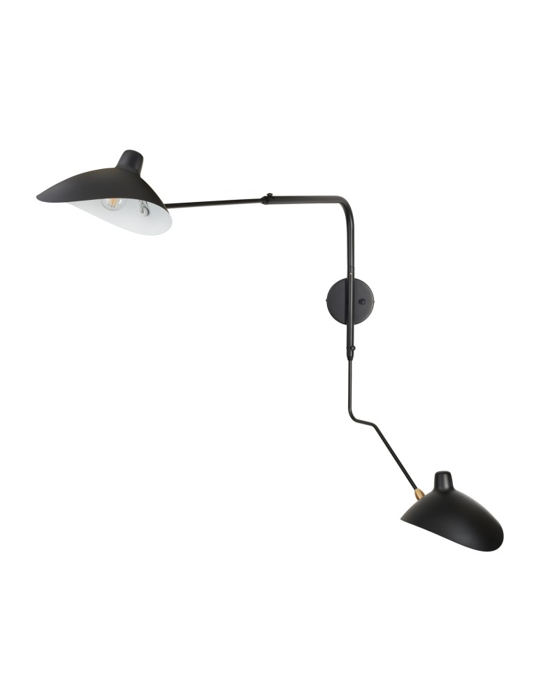 Step Into Design Lampa ścienna CRANE-2W S czarna 110 cm W8702-S Step Into Design Lampa ścienna CRANE-2W S czarna 110 cm W8702-S