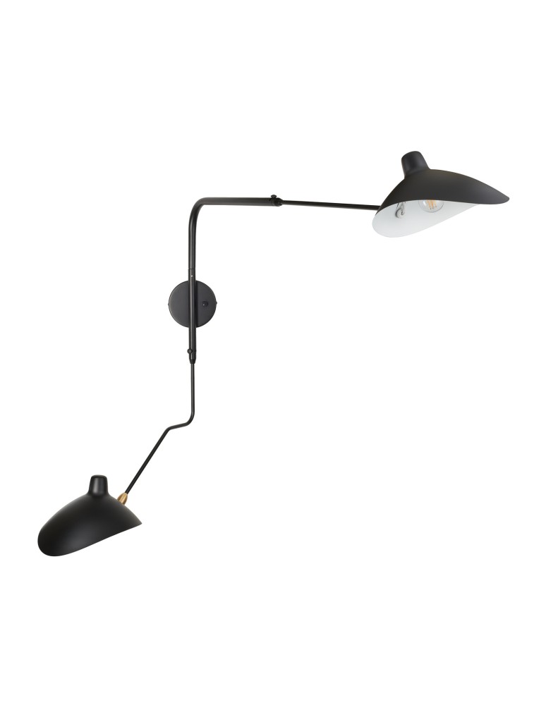 Step Into Design Lampa ścienna CRANE-2W S czarna 110 cm W8702-S Step Into Design Lampa ścienna CRANE-2W S czarna 110 cm W8702-S