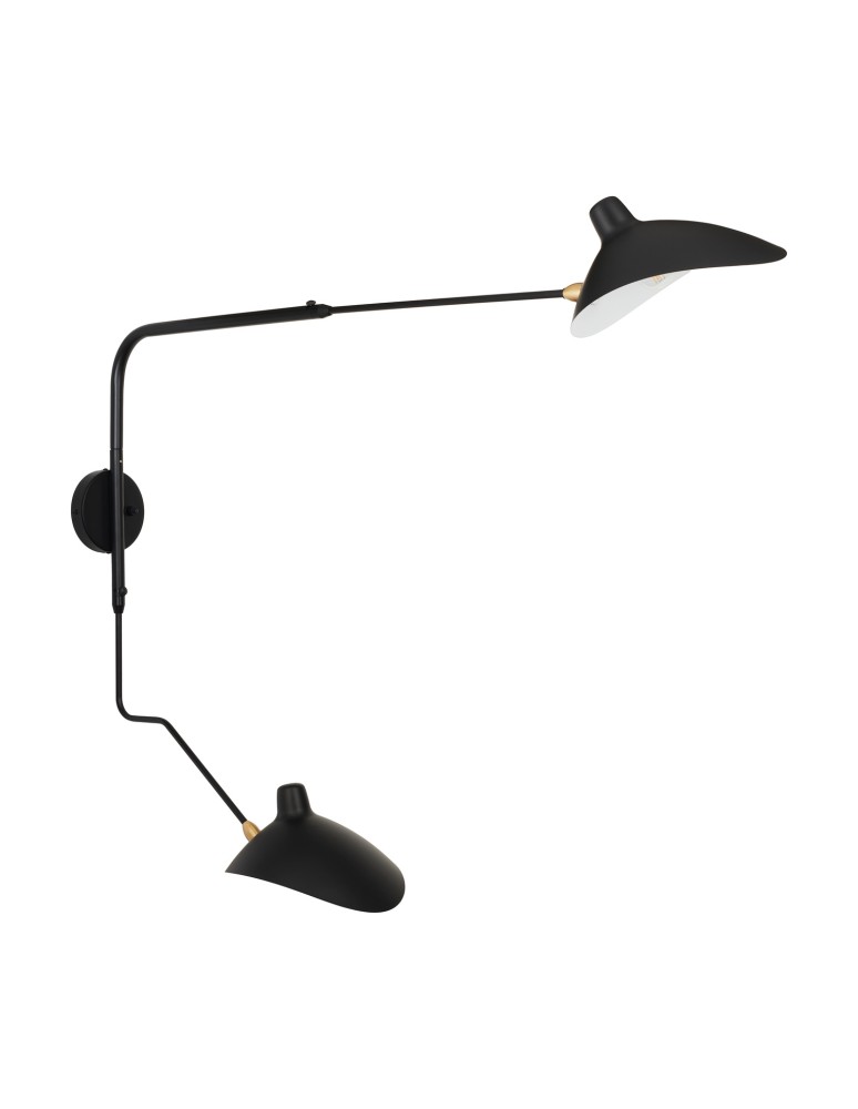 Step Into Design Lampa ścienna CRANE-2W S czarna 110 cm W8702-S Step Into Design Lampa ścienna CRANE-2W S czarna 110 cm W8702-S