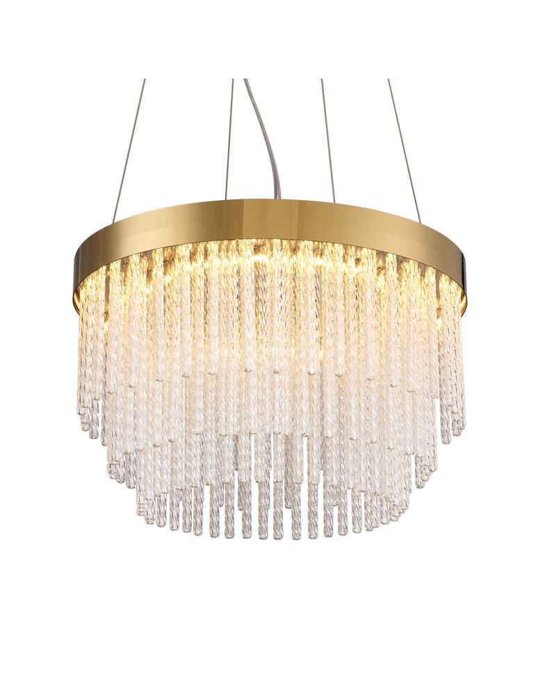  Step Into Design Lampa wisząca GLORIA LED kryształowa złota 40 cm ST-DL8510