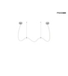 MOOSEE lampa wisząca LASSO 300 Smart srebrna (MSE15011004411) MOOSEE lampa wisząca LASSO 300 Smart srebrna (MSE15011004411)