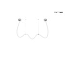 MOOSEE lampa wisząca LASSO 400 Smart srebrna (MSE15011004421) MOOSEE lampa wisząca LASSO 400 Smart srebrna (MSE15011004421)