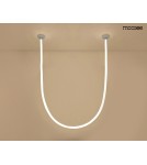 Lampy wiszące designerskie - MOOSEE lampa wisząca LASSO 600 Smart      srebrna (MSE15011004941) - product 5