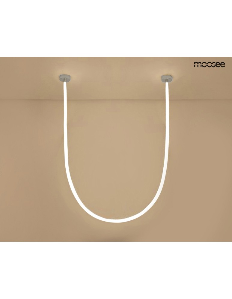 MOOSEE lampa wisząca LASSO 600 Smart      srebrna (MSE15011004941)