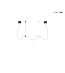Lampy wiszące designerskie - MOOSEE lampa wisząca LASSO 300 Smart czarna (MSE15011004412) - product 6