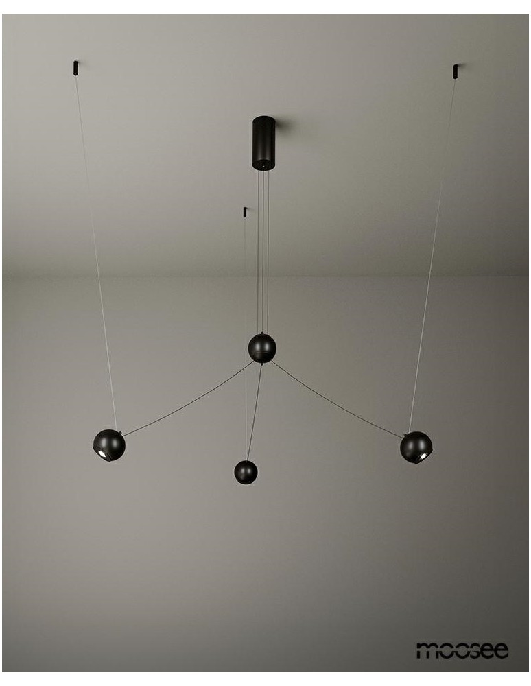 MOOSEE lampa wisząca OCTO 3 czarna (MSE1501100491) MOOSEE lampa wisząca OCTO 3 czarna (MSE1501100491)