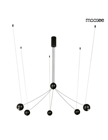MOOSEE lampa wisząca OCTO 5 czarna (MSE1501100492)