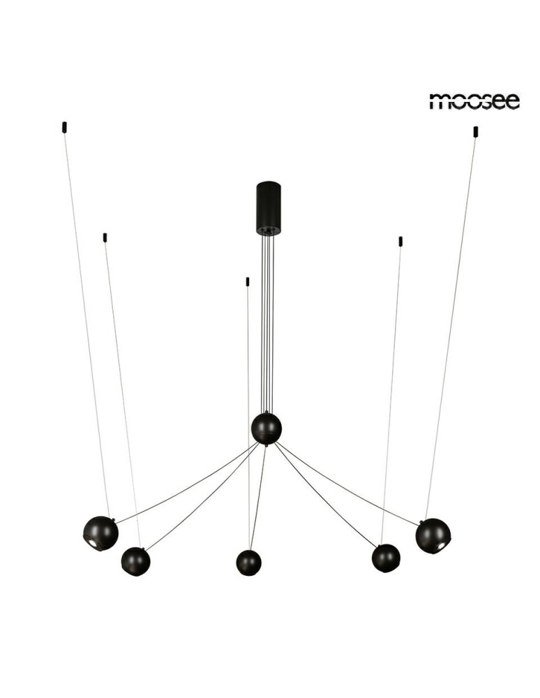 MOOSEE lampa wisząca OCTO 5 czarna (MSE1501100492)