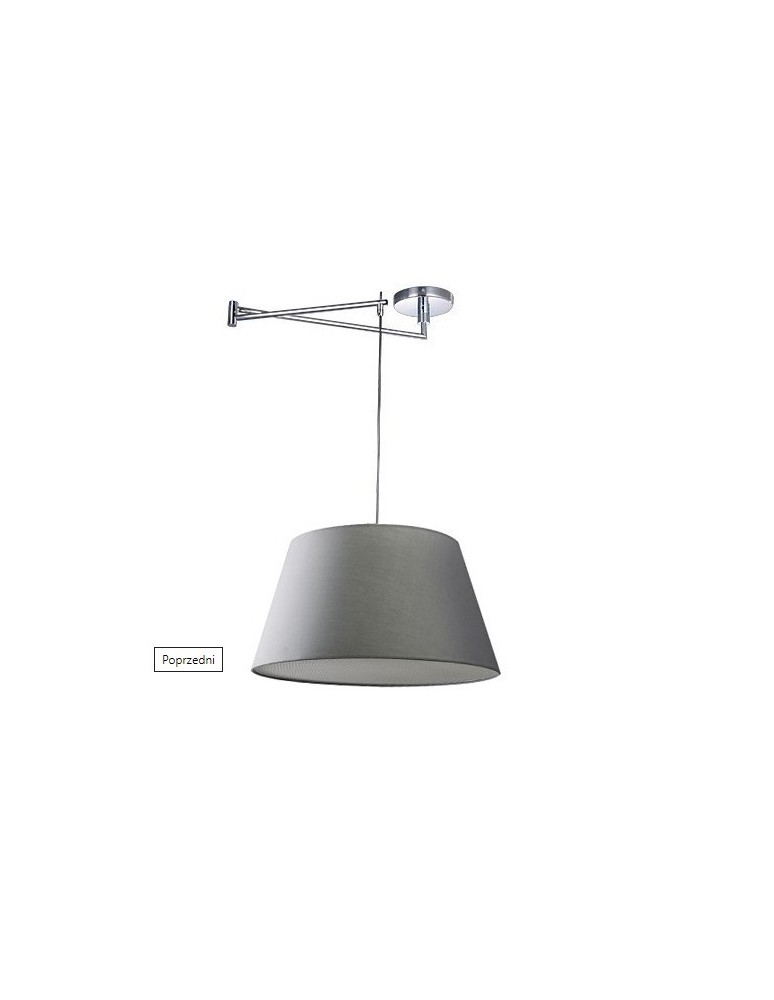 Lampy wiszące z abażurem - AZzardo NATALIA S Szary AZ1924/AZ2591 Wisząca - produkt kolory-swiatla.pl 1
