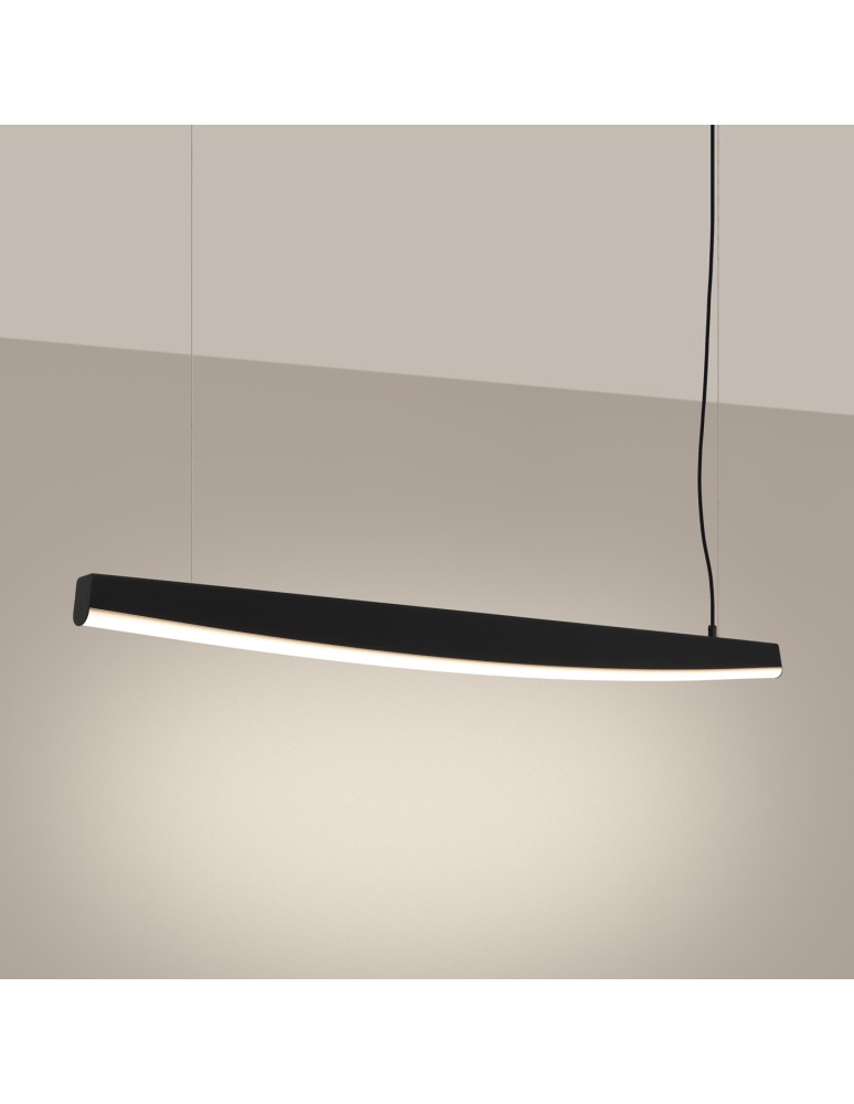 Thoro Lampa wisząca JORUN 120 czarna LED 3000K TH.317 Thoro Lampa wisząca JORUN 120 czarna LED 3000K TH.317