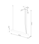 Thoro Lampa wisząca JORUN 120 złota LED 3000K TH.318 Thoro Lampa wisząca JORUN 120 złota LED 3000K TH.318