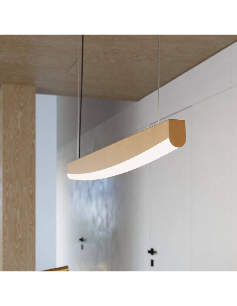 Thoro Lampa wisząca JORUN 120 złota LED 3000K TH.318 Thoro Lampa wisząca JORUN 120 złota LED 3000K TH.318