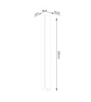 Kinkiety designerskie - Thoro Kinkiet FREYA 90 czarny TH.332 - product 7