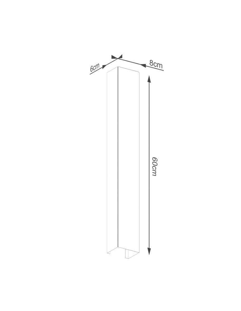 Thoro Kinkiet FREYA 60 zielony oliwkowy TH.339