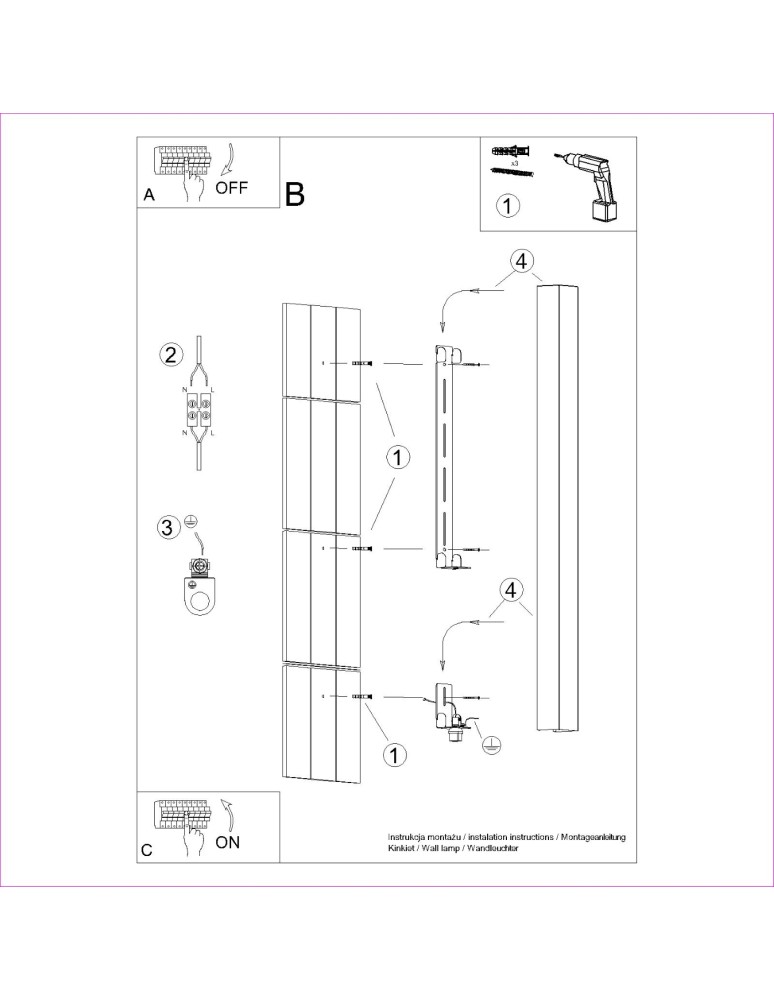 Thoro Kinkiet FREYA 120 zielony oliwkowy TH.341