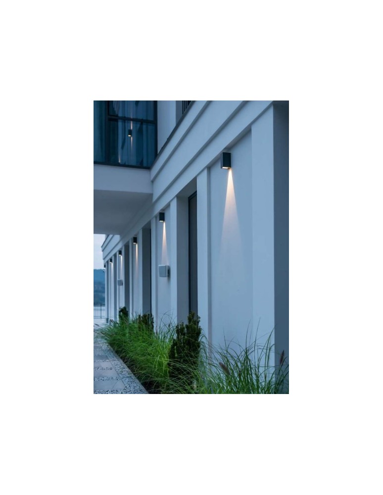 Norlys Lillehammer Kinkiet IP65 2xLED 7,1W 205lm 3000K Aluminium 1581AL