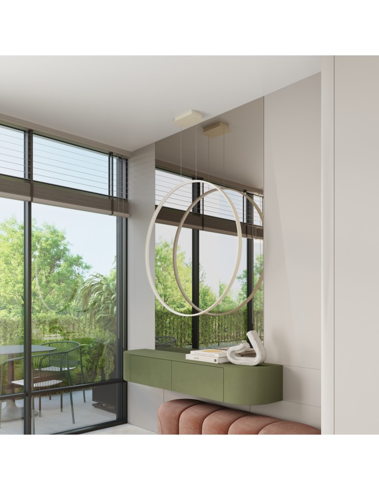 Thoro Lampa wisząca RIO 55 beżowa LED 4000K TH.364 Thoro Lampa wisząca RIO 55 beżowa LED 4000K TH.364