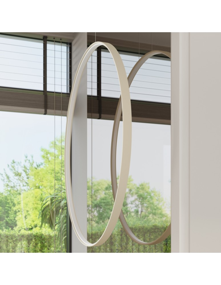 Thoro Lampa wisząca RIO 55 beżowa LED 4000K TH.364 Thoro Lampa wisząca RIO 55 beżowa LED 4000K TH.364