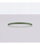 Lampy wiszące okręgi - Thoro Żyrandol RIO 78 zielona oliwka LED 3000K TH.374 - product 2