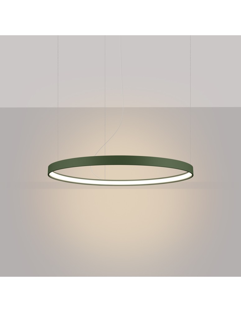 Thoro Żyrandol RIO 78 zielona oliwka LED 3000K TH.374