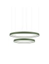 Thoro Żyrandol RIO 2 55/78 zielona oliwka LED 3000K TH.379
