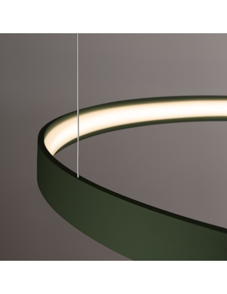 Thoro Żyrandol RIO 3 55/78/110 zielona oliwka LED 3000K TH.380 Thoro Żyrandol RIO 3 55/78/110 zielona oliwka LED 3000K TH.380