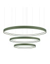 Thoro Żyrandol RIO 3 55/78/110 zielona oliwka LED 4000K TH.382