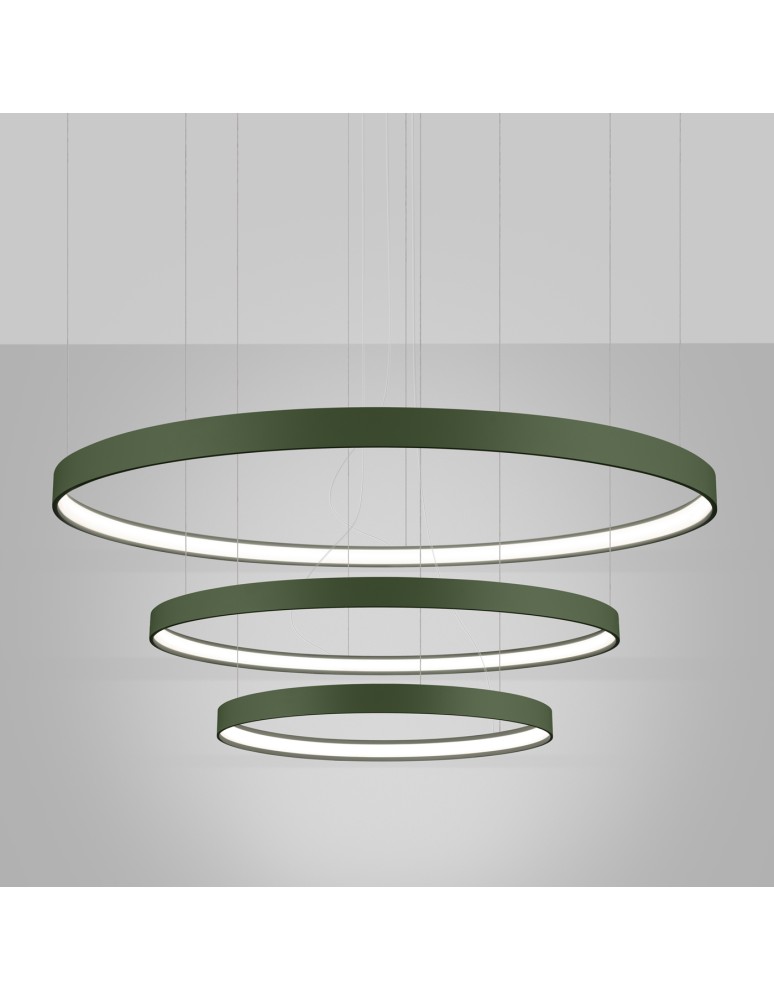 Thoro Żyrandol RIO 3 55/78/110 zielona oliwka LED 4000K TH.382 Thoro Żyrandol RIO 3 55/78/110 zielona oliwka LED 4000K TH.382