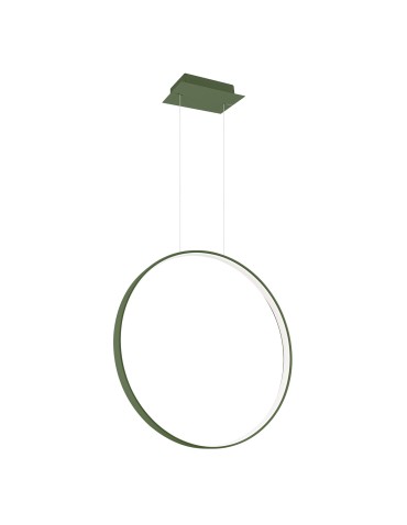 Thoro Lampa wisząca RIO 55 zielona oliwka LED 3000K TH.383