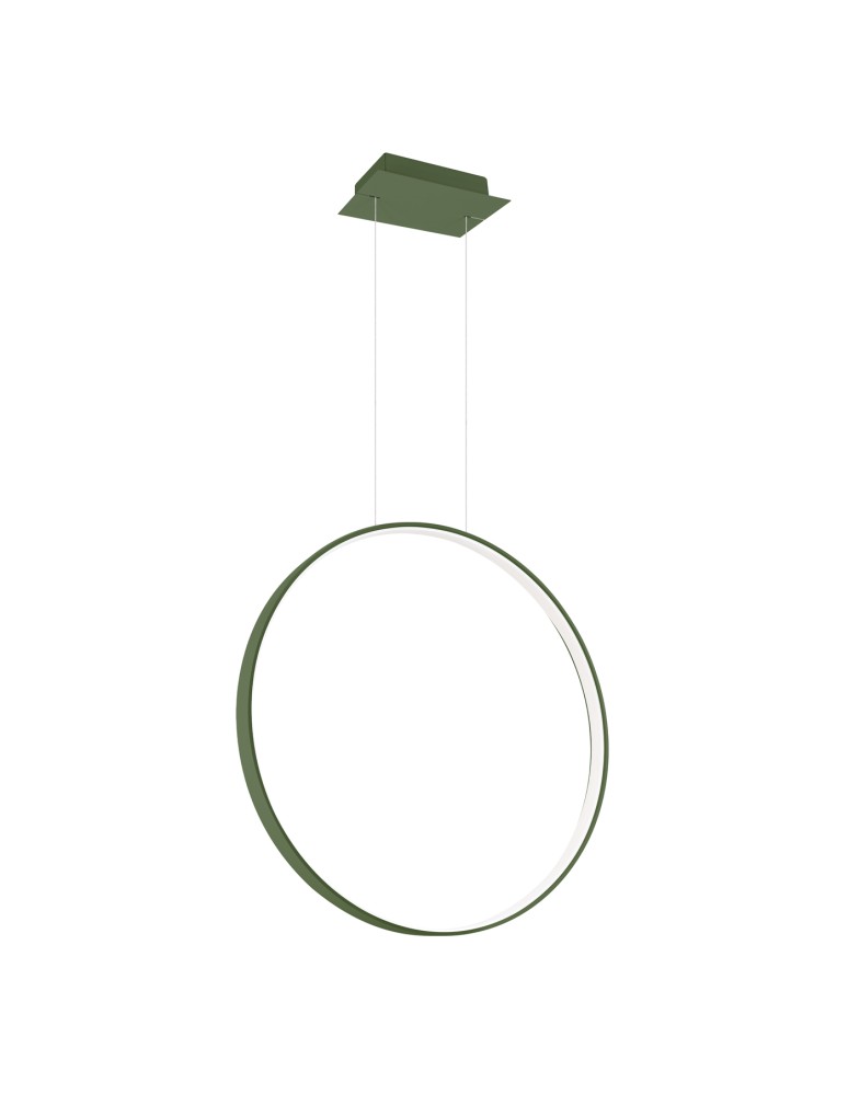 Thoro Lampa wisząca RIO 55 zielona oliwka LED 3000K TH.383