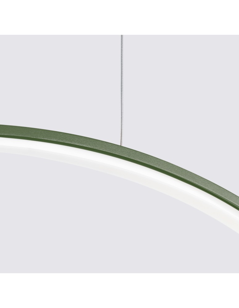 Thoro Lampa wisząca RIO 55 zielona oliwka LED 3000K TH.383