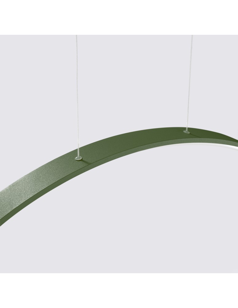 Thoro Lampa wisząca RIO 55 zielona oliwka LED 3000K TH.383
