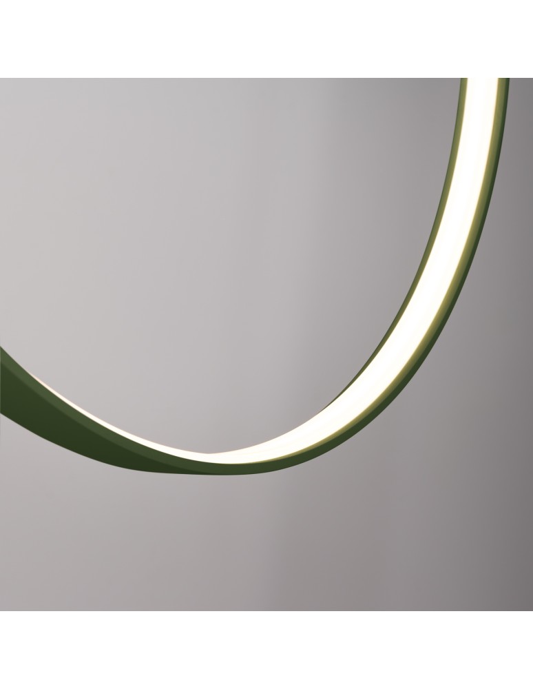 Thoro Lampa wisząca RIO 55 zielona oliwka LED 3000K TH.383