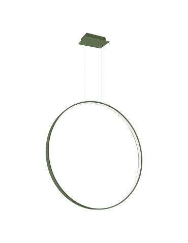 Thoro Lampa wisząca RIO 78 zielona oliwka LED 3000K TH.384