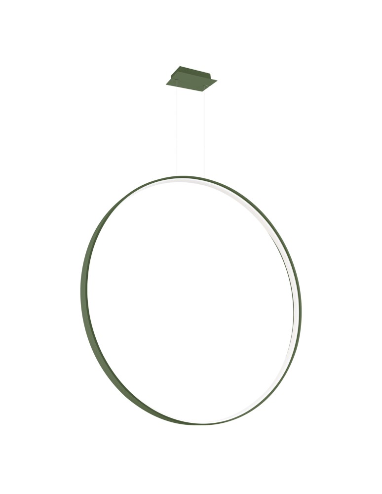 Thoro Lampa wisząca RIO 110 zielona oliwka LED 4000K TH.388