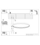 Thoro Plafon RIO 78 zielony oliwkowy LED 3000K TH.390 Thoro Plafon RIO 78 zielony oliwkowy LED 3000K TH.390