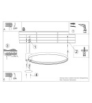 Thoro Plafon RIO 110 zielony oliwkowy LED 3000K TH.391 Thoro Plafon RIO 110 zielony oliwkowy LED 3000K TH.391