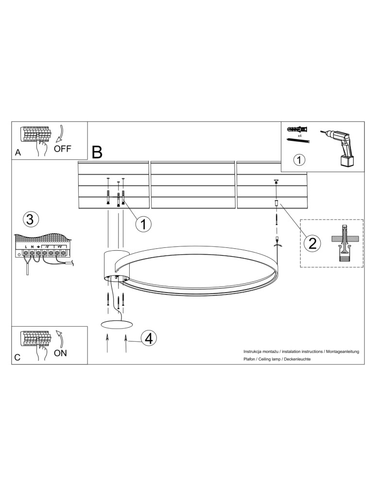 Thoro Plafon RIO 110 zielony oliwkowy LED 3000K TH.391 Thoro Plafon RIO 110 zielony oliwkowy LED 3000K TH.391