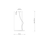 Lampy wiszące okręgi - Thoro Żyrandol RIO 55 ochra czerwona LED 3000K TH.395 - product 8